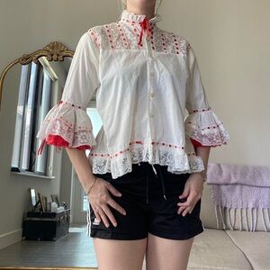 Milkmaid Lace Blouse